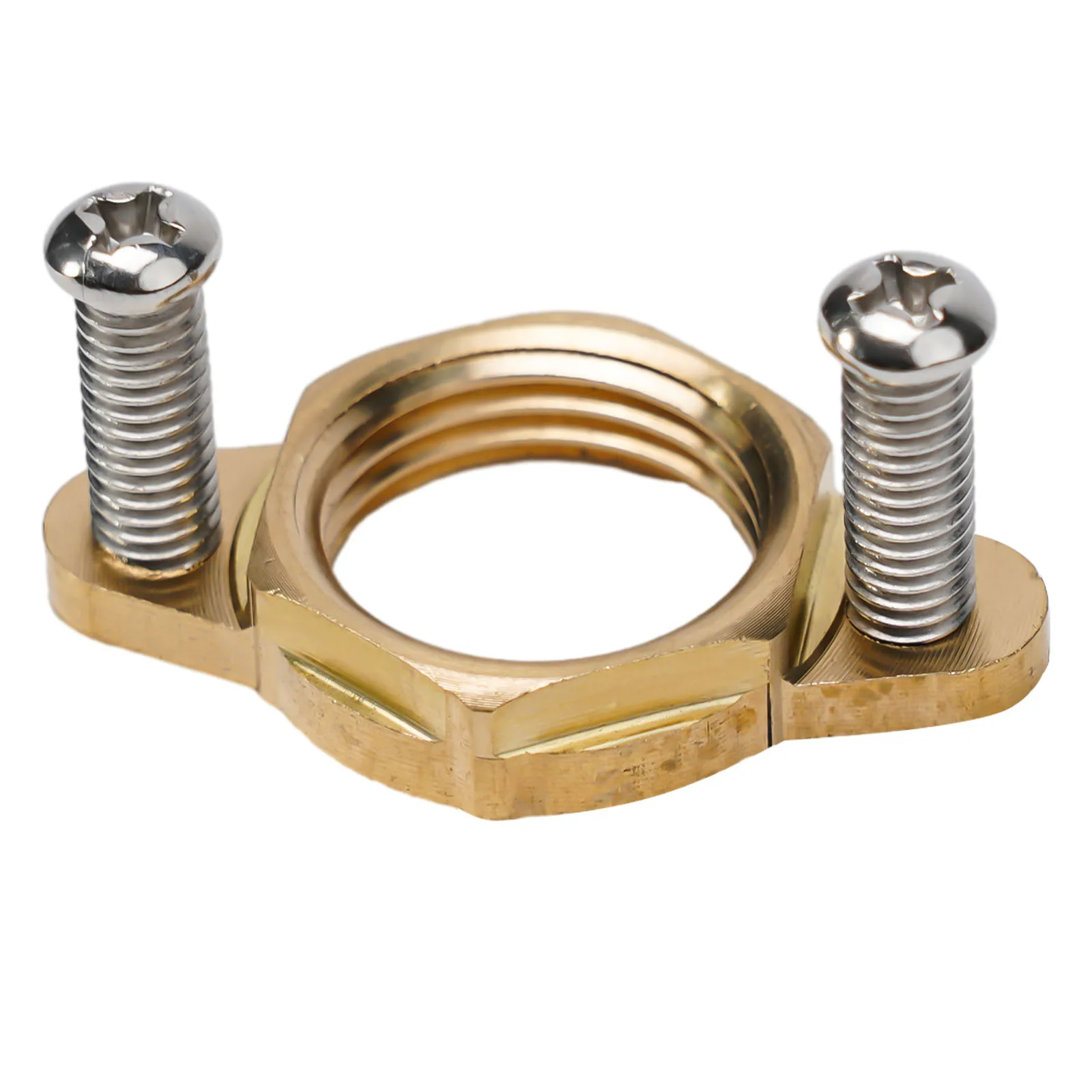 Copper Wash Basin Fixing Accessories Set with Fastener Nut Circlip and Flat Washer for Secure Threaded Pipe and Hose Fittings