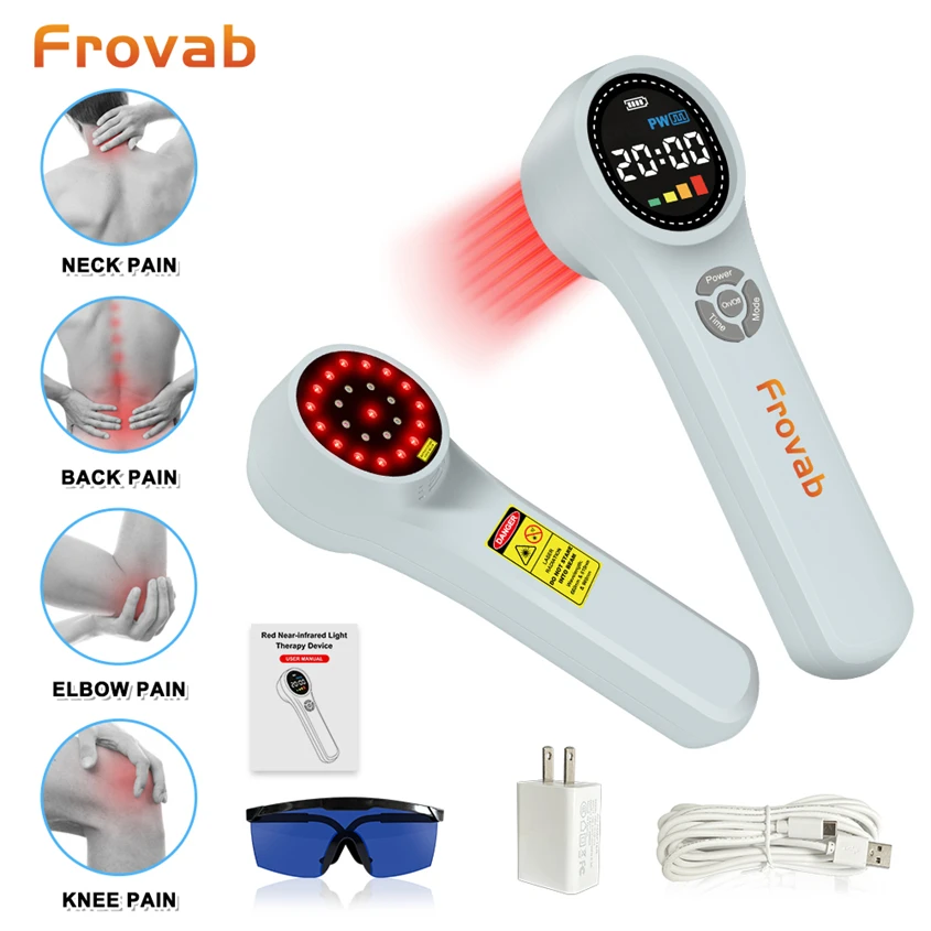 Portable 16x660nm Laser Therapy for Arthritis in Back Red Light Therapy for Neuropathy in Feet for Dogs With Partial CCL Tear