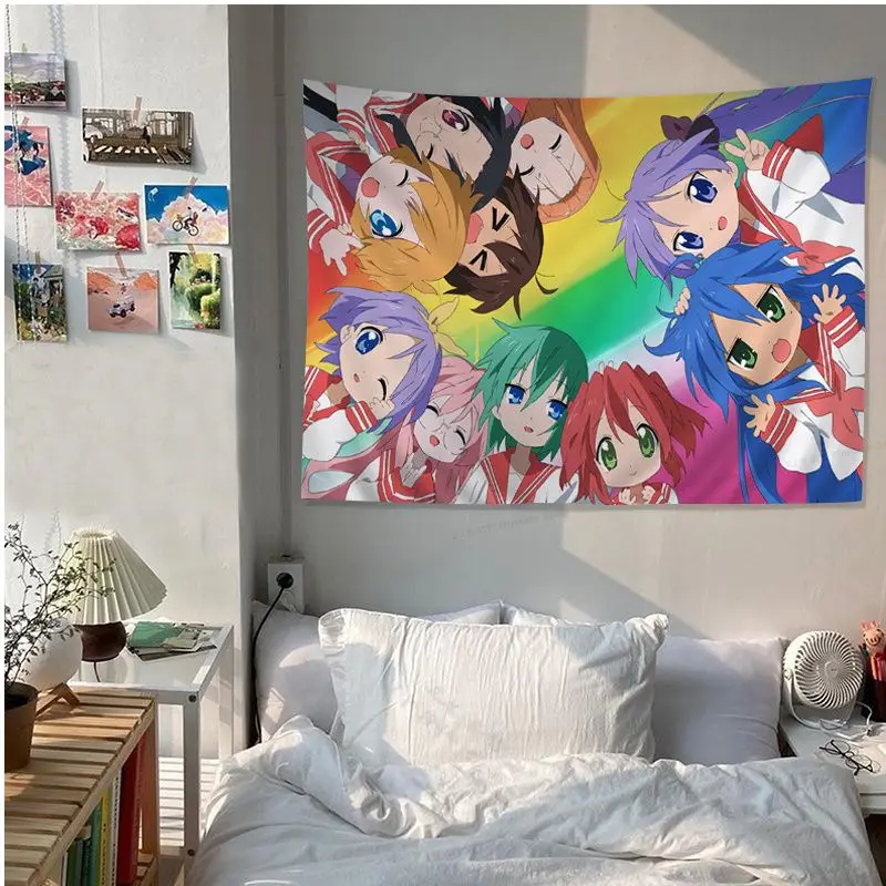 Lucky Star Izumi Konata Printed Large Wall Tapestry Japanese Wall Tapestry Anime Cheap Hippie Wall Hanging