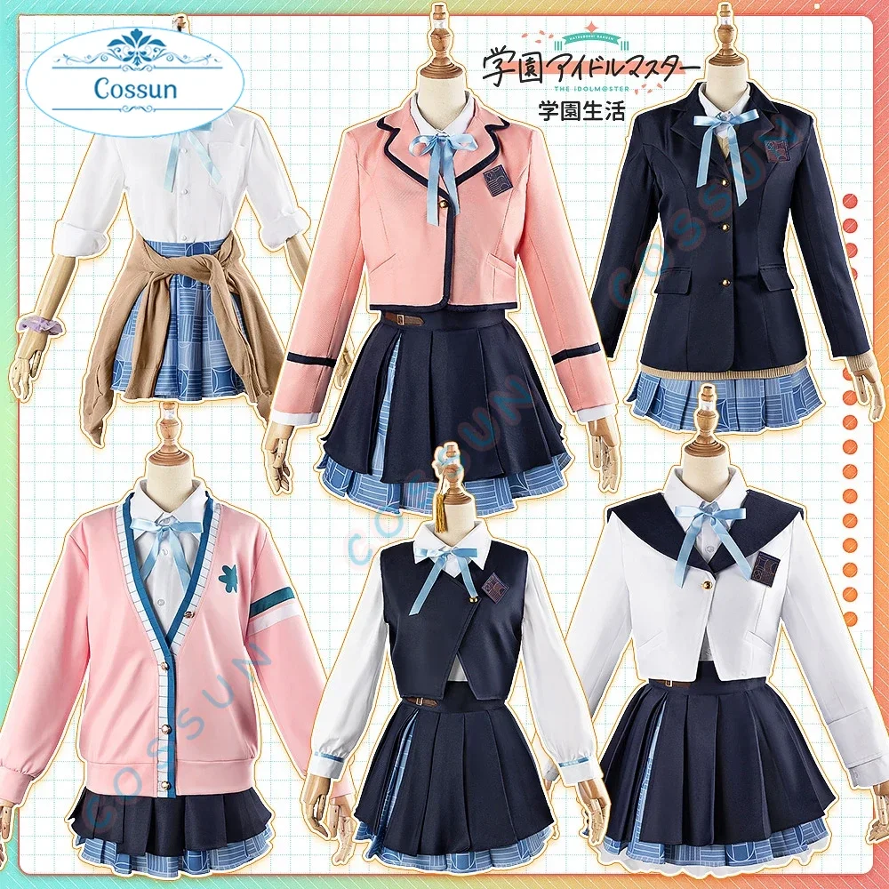 

Gakuen IDOLM@STER Saki Hanami / Lilja Katsuragi / Rinami Himesaki / Misuzu Hataya / Ume Hanami Cosplay Costume JK Uniform Women