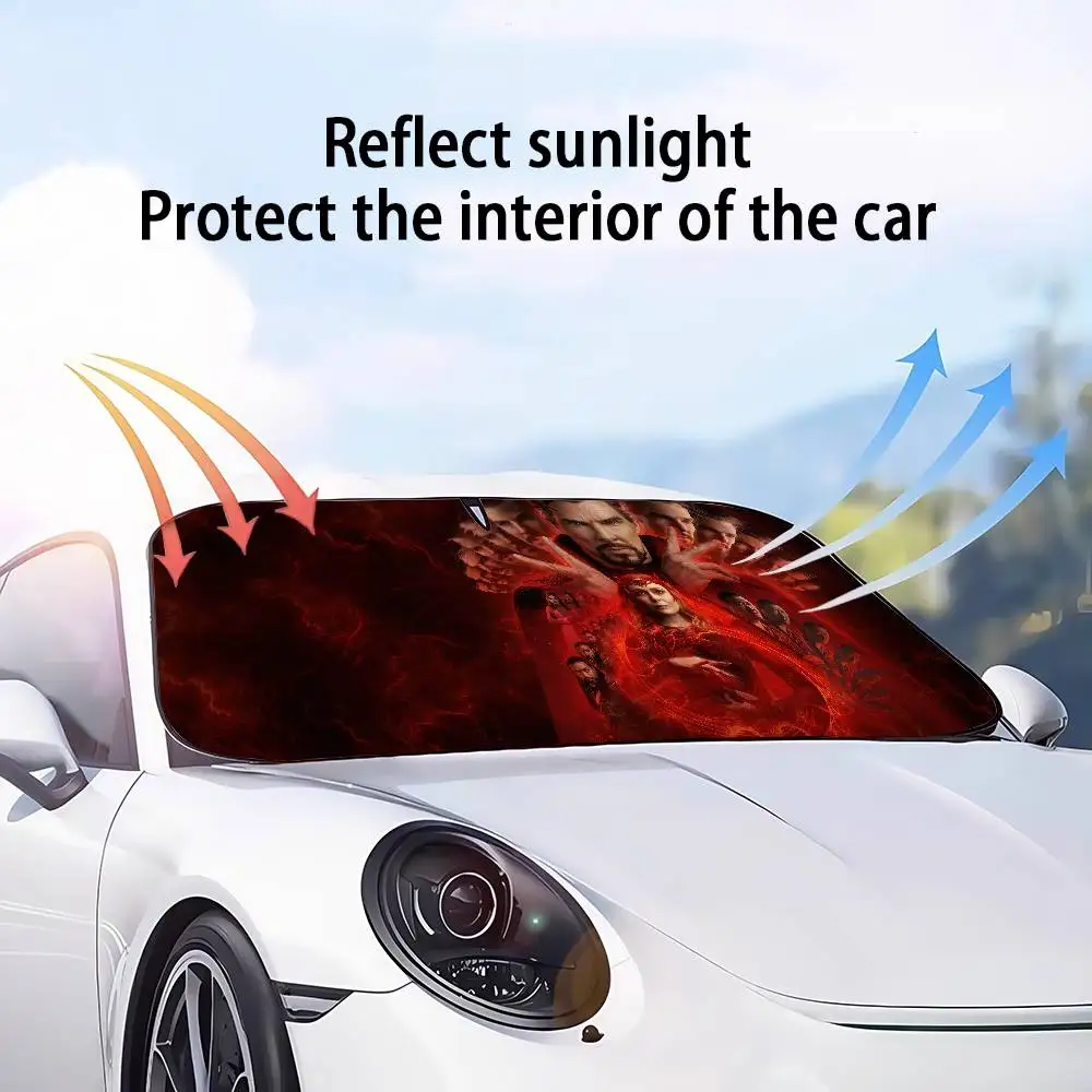 مظلة شمسية للزجاج الأمامي للسيارة من Marvel Doctor Strange، كتل الأشعة فوق البنفسجية، واقي ظلة عازل للسيارة #3