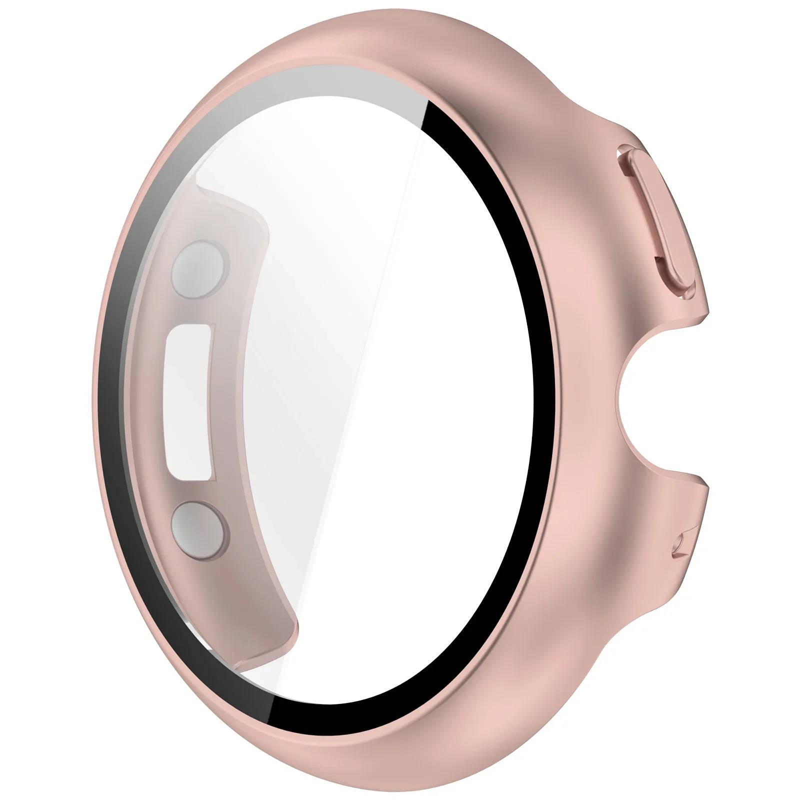 Gehärtetes Glas + Hülle für Google Pixel Watch 5 41mm 45mm, Hart-PC Rundumschutz-Bumper mit Displayschutzfolie für Google Pixel Watch 4 – Detail 19