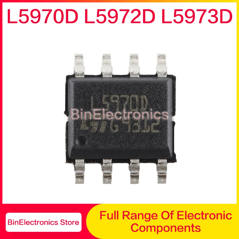 10Pcs/Lot L5970D L5970D013TR L5970 L5972D L5972D013TR L5973D L5973D013TR L5972D SOP-8 Voltage Regulator Power Chips New Original