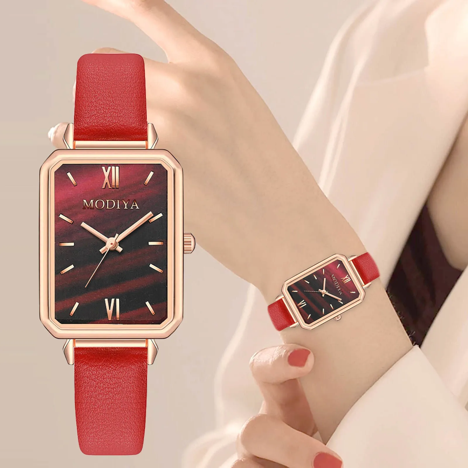 

Luxury Leather Lover Watch Fashion Dress Lady Man Wristwatch Square Women Montre Unisex Male Gift Casual Couple Clocks 쿼츠 손목시계