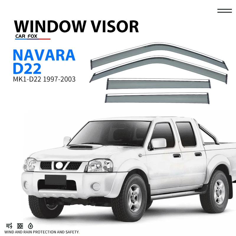 

For NAVARA D22 D23 D40 Window visor Weather Shield Side Window Deflector Car windshield weather shield Car accessories