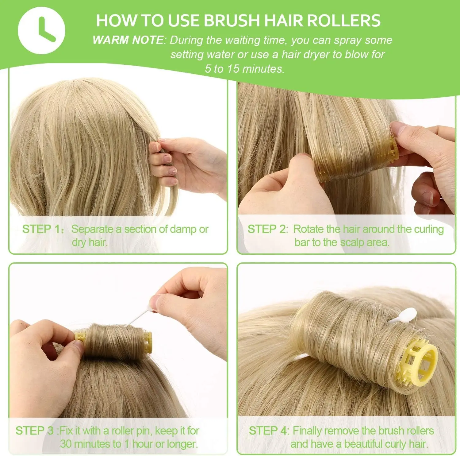 1 Doos Borstel Haarrollers Mesh Haarrollers Haarkrulspelden Roller met Roller Pins voor Vrouwen Meisjes Haar Kapper Kappers Gereedschap