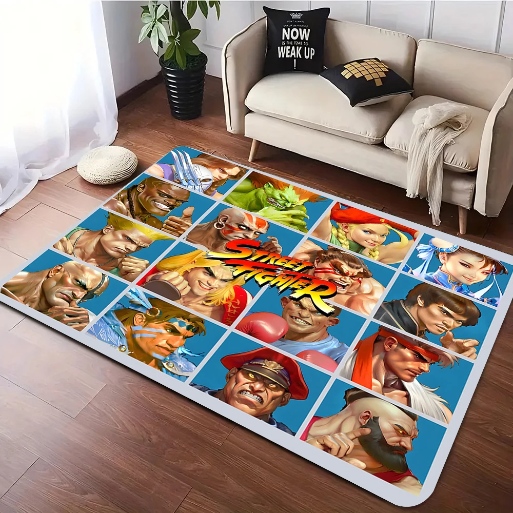 

Fighter Arcade Game Carpet Rug for Living Room Decor Man's Bedroom Floor Mat Balcony Lounge Rugs Japan Fighting Game Mats
