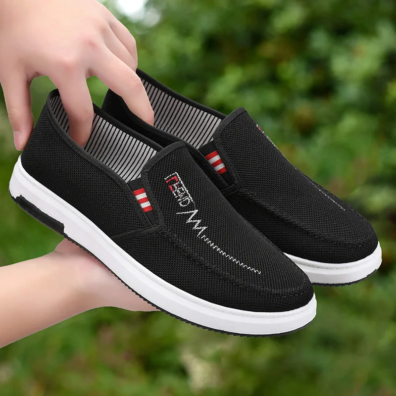 Canvas Shoes Autumn New Old Beijing Cloth Shoes Comfortable and Breathable, Versatile Soft Sole Men\'s Shoes