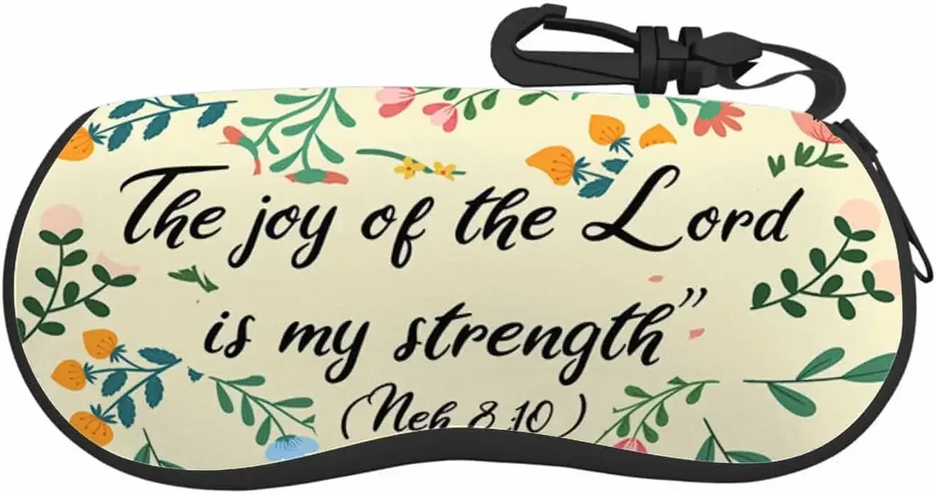 

Eyeglasses Case Floral Summer Ultra Light Neoprene Sunglasses Case with Belt Clip,Soft Reading Glasses Case for Women Men