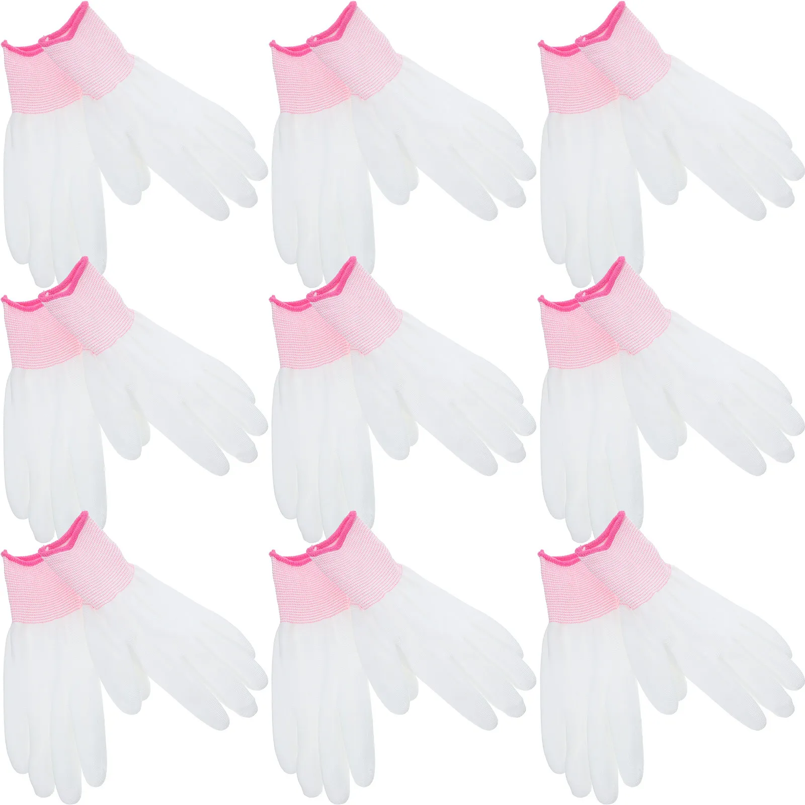 

12Pcs Nylon Polyester PU Coated Thin Lightweight Antistatic Gloves for Electrical Work Electronic Pc Building Safety Work Gloves