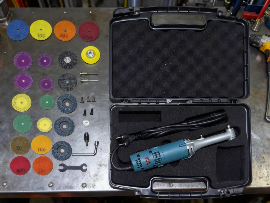 

Industrial 90-degree Elbow Electric Grinder Integrated Milling Die Trimming, Derusting, Polishing and Seam Cleaning 600W