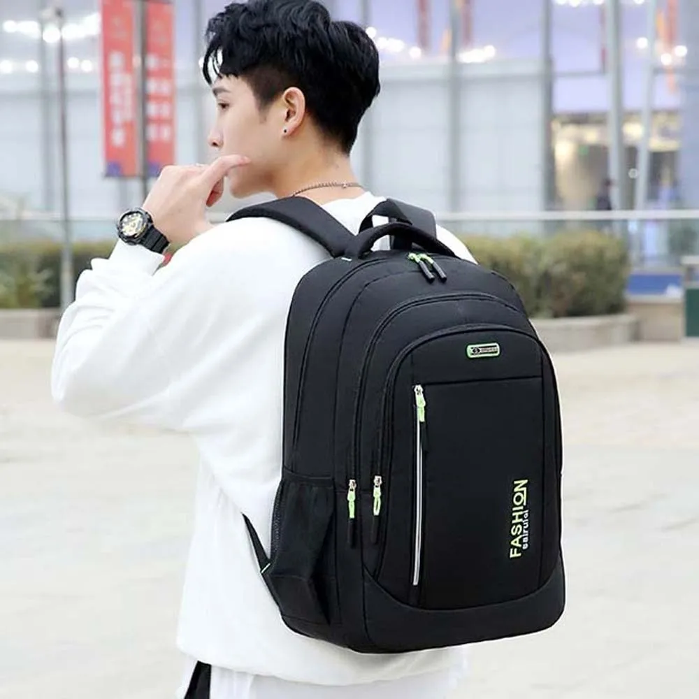 

Oxford Cloth Students Daypack Anti-splash Water Contrast Color Large Capacity School Bag Scratch Prevention Fixed Webbing