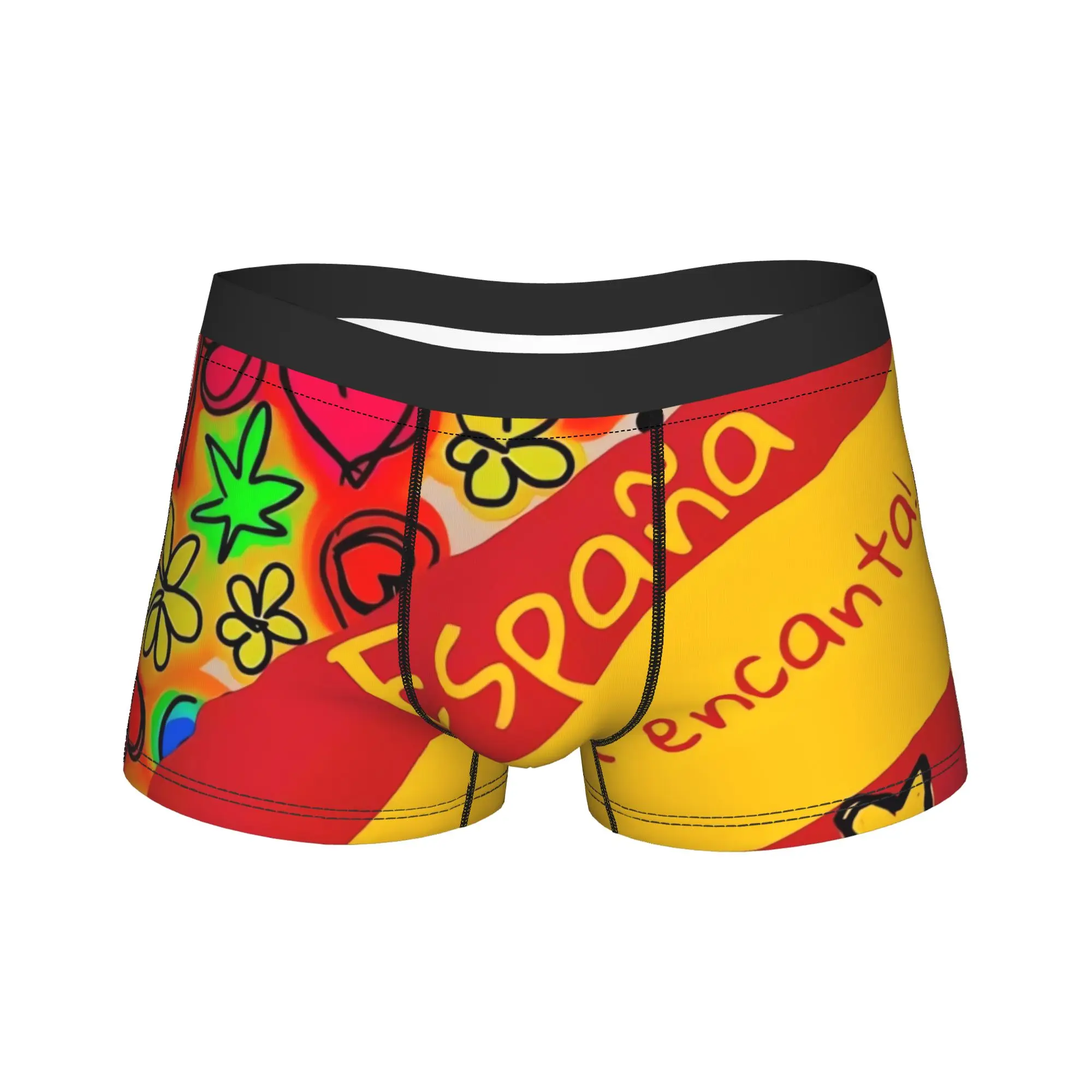 

Spain Vox Flag Boxer Brief Underwear High Quality Males Comfortable Trunk Printing Large Size Underpants