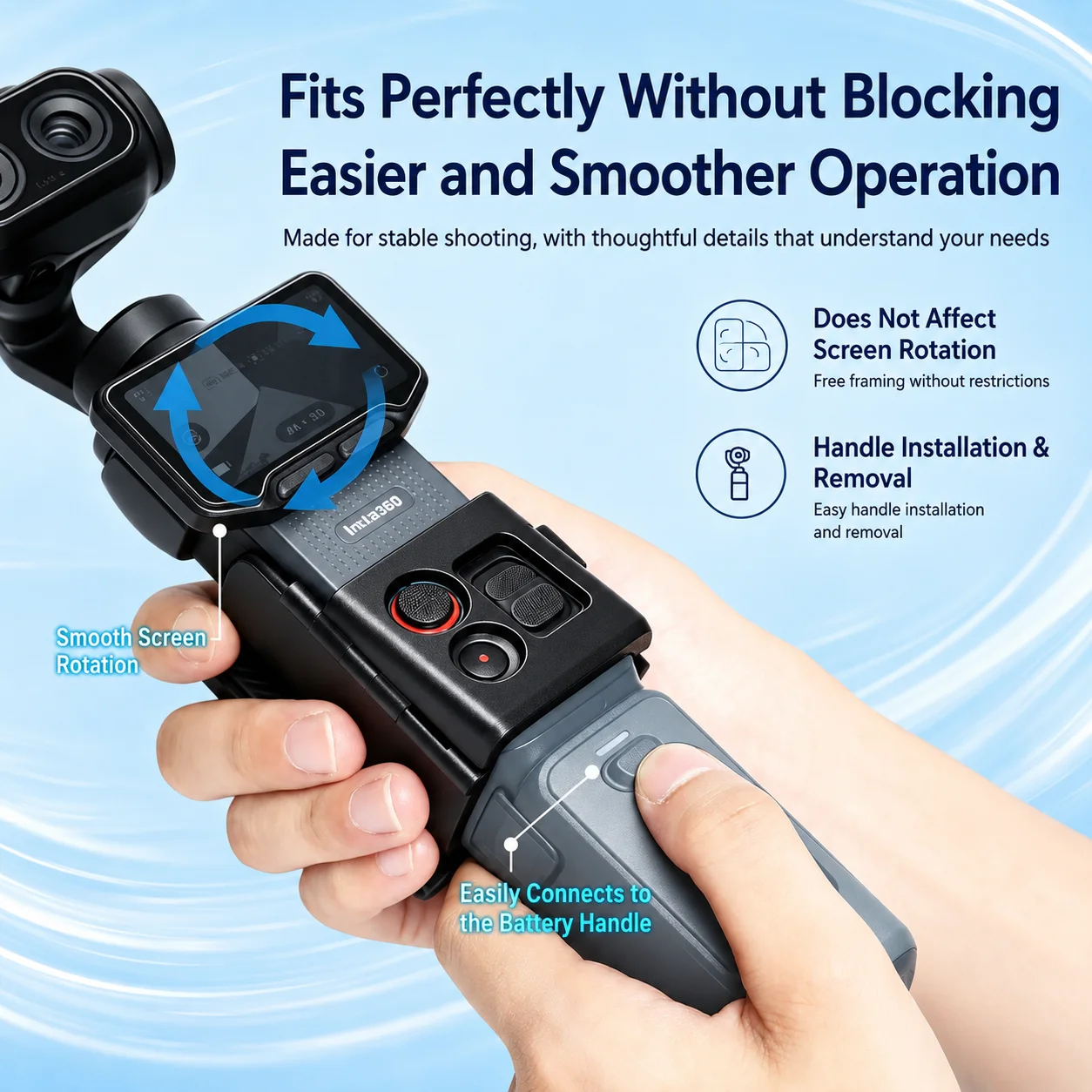 Magnetic Quick Release Mount Adapter For Insta360 Luna Ultra Adjustable Desktop Tripod Stand For Insta360 Camera Accessory