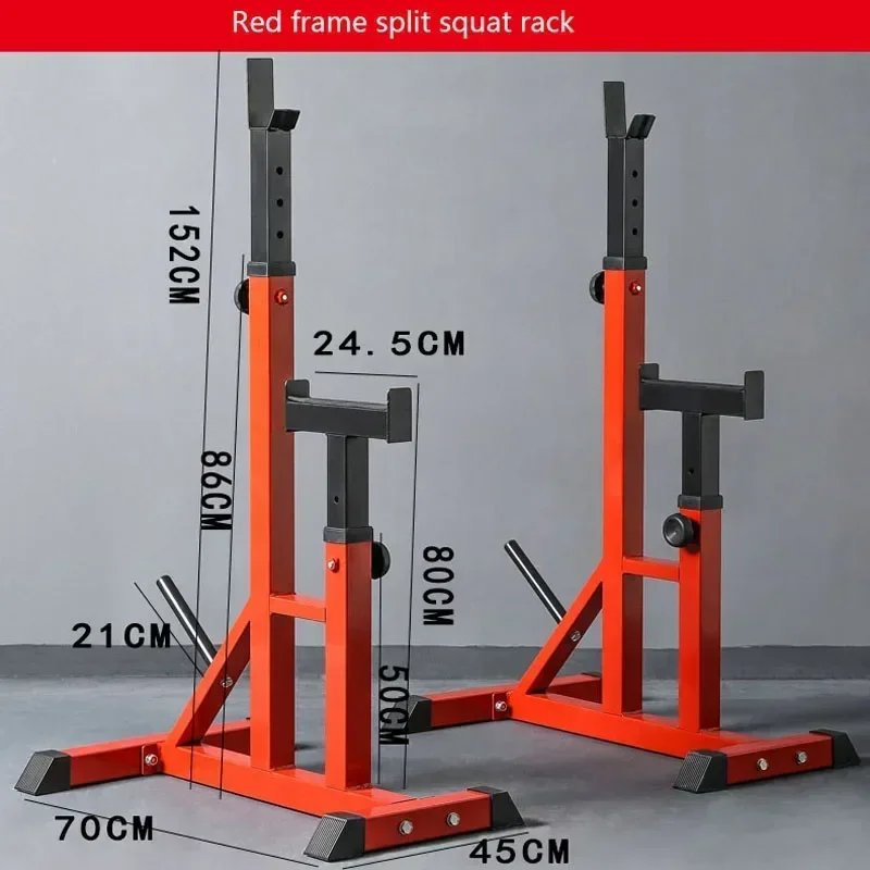 

Upgrade Upgrade Barbell Squat Rack Adjustable Integrated Commercial Weightlifting Barbell Rack Indoor Push Stool Barbell Bracket