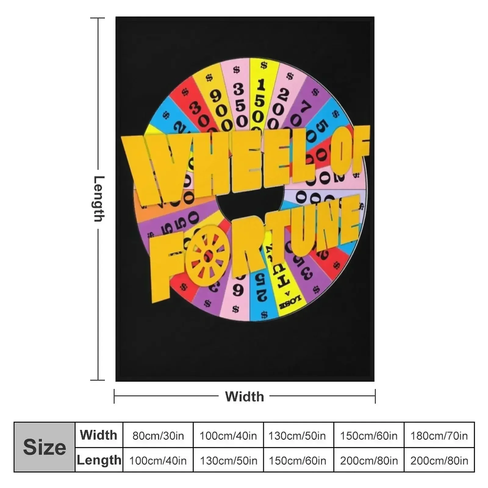 Wheel of Fortune Throw Blanket blankets and throws Soft Plaid Bed Thins Multi-Purpose Vintage Blankets