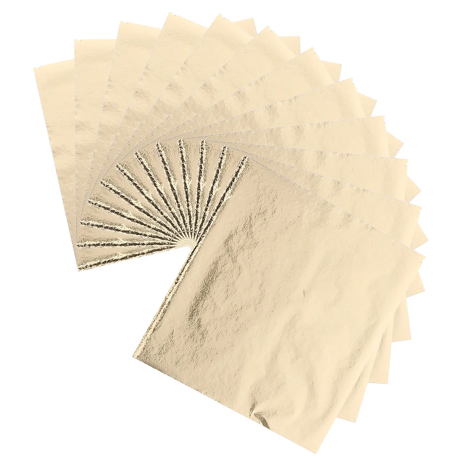 100Pcs Imitation Gold Foil Sheets for Crafts Art Decoration Gilding Painting Picture Frames Furniture DIY Projects Metallic Foil