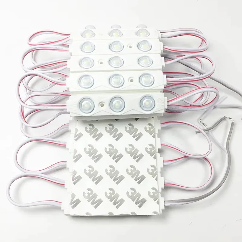 

1000 шт./лот 2835 инъекционный модуль 3 светодиодный светодиодный модуль объектив 160 градусов, DC12V 1,5 Вт рекламный свет светодиодные модули оптом