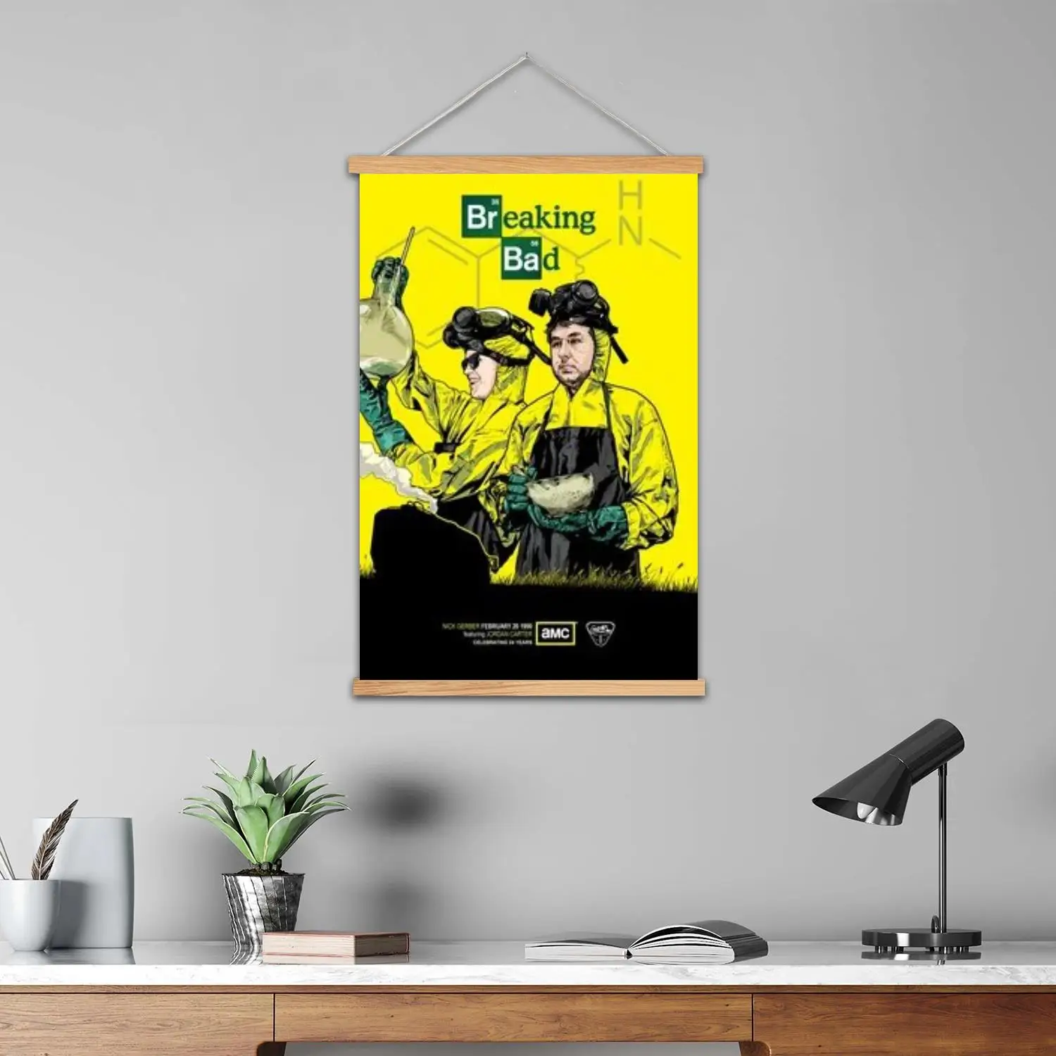 breaking bad Framed Wall Painting Canvas Art Poster and Wall Art,  Modern Family, Bedroom Decor,Decorative painting view 3