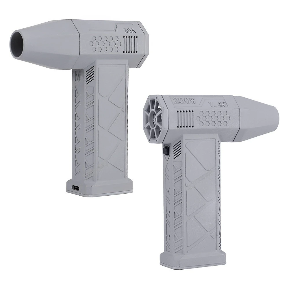 Turbo fan 130,000 to high speed brushless motor handheld charging outdoor fan hair dryer