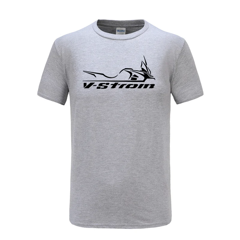 Hot Sale Motorcycle Cotton Suz Vstrom 650 v Strom for Men New Short Cotton Casual Men Slim Fit Slim T-shirt Cool Top