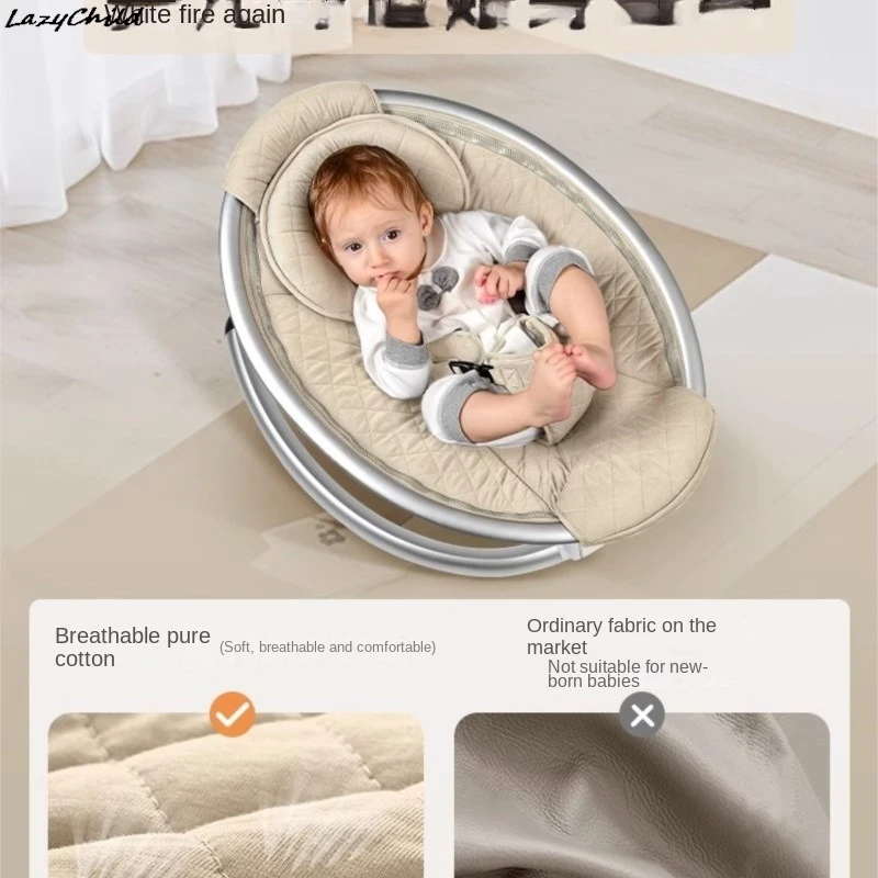 Lazychild-Chaise à Bascule pour Bébé, Apaisante, Réglable, pour Sommeil, Berceau Électrique