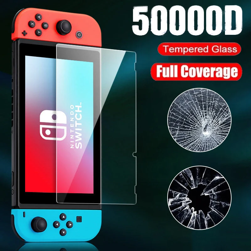 Tempered Glass Screen Protector Compatible-Nintendo Switc/ Switch Lite/ Switch OLED Hard Protector Film for Switch Game Console