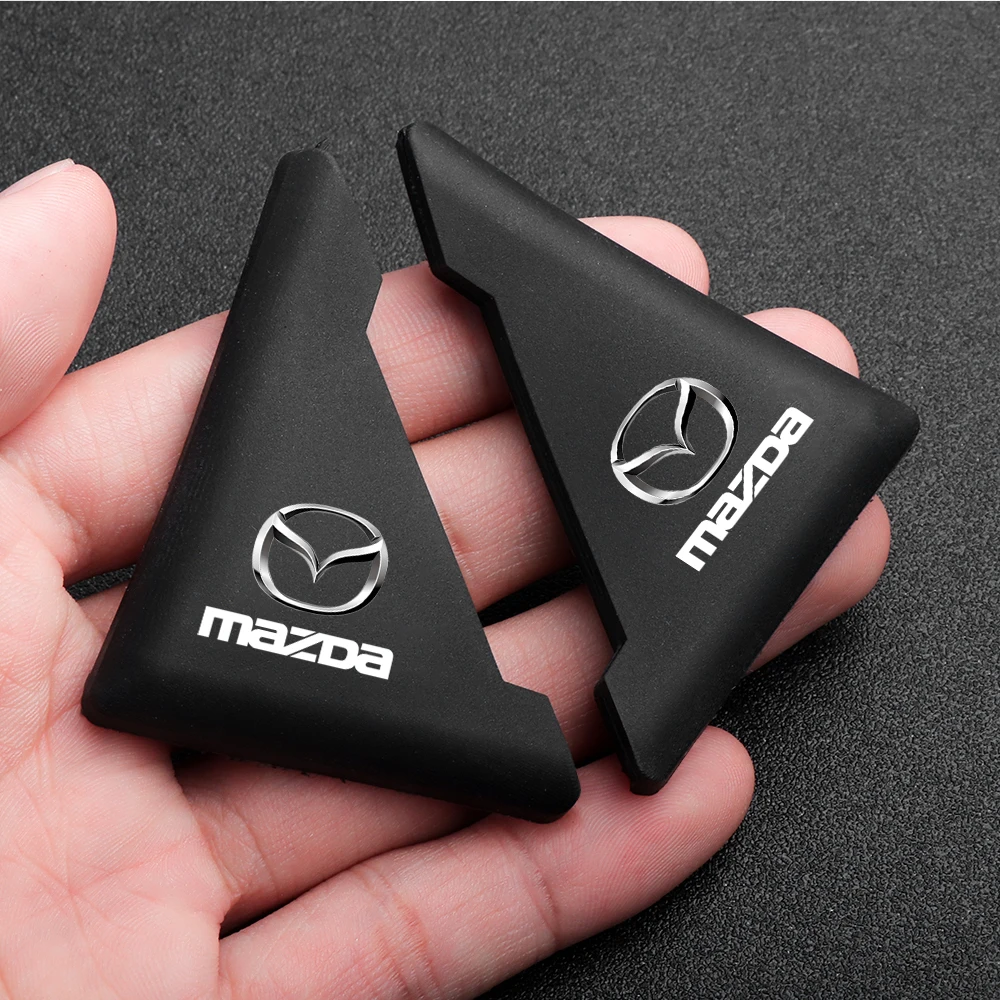 2Pcs Car Door Corner Silicone Anti-collision Protection Sticker For Mazda MS 2 3 6 7 Axela CX-5 CX-3 CX-7 Tenza Demio CX30 323