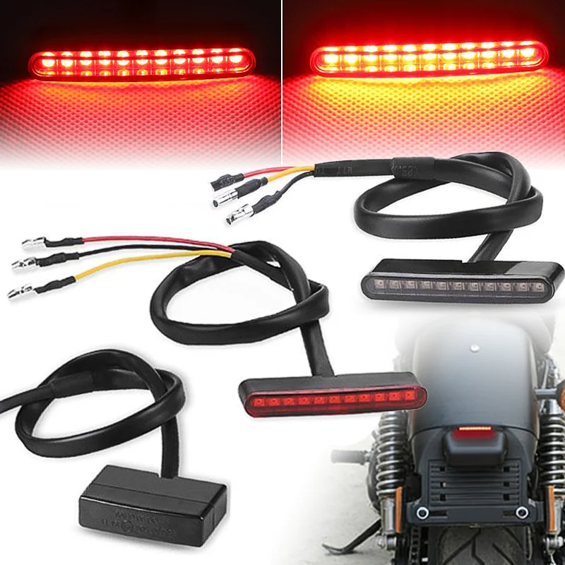 

Mini Motorcycle Rear Brake Light 12V 11LED Tail Stop Light Lamp For Dirt Bike Motorcycle License Plate Decorative Lamp