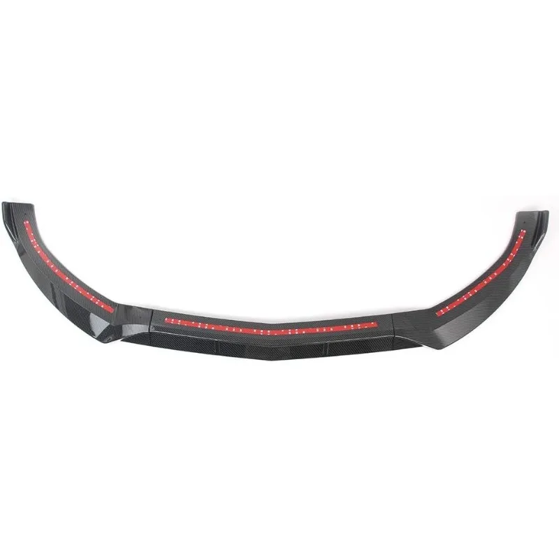 

Front Bumper Lip Chin ABS Spoiler Splitter Diffuser Protector Body Kit For 2015-18 Benz C-Class W205 Sport DP Style, Carbon