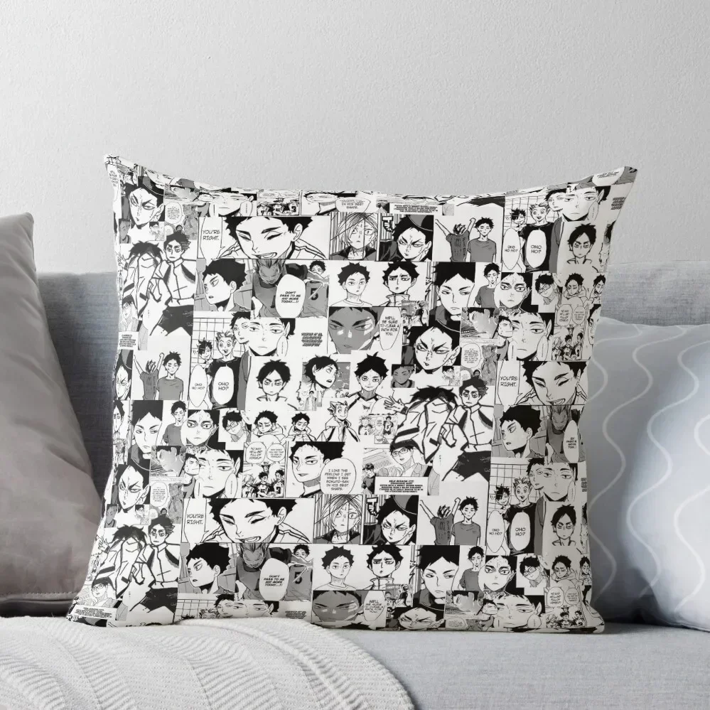 

Akaashi Keiji Manga collage Throw Pillow ornamental pillows Room decorating items christmas cushions covers pillow