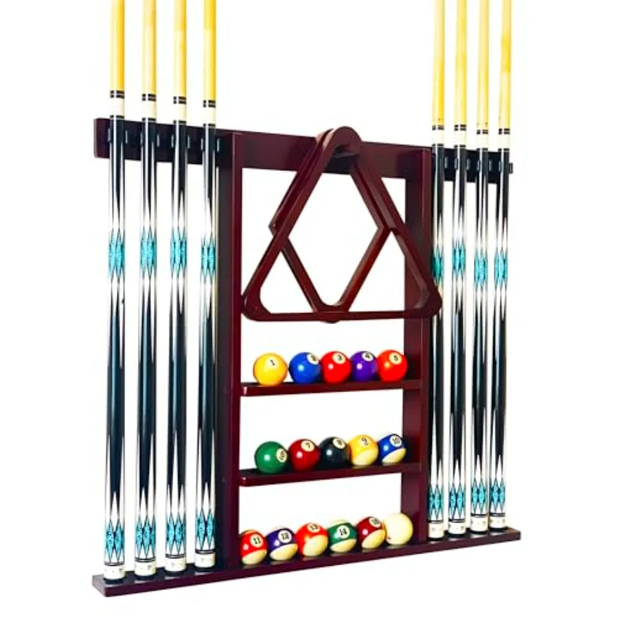 

Wall Mount Pool Cue Stick Holder Hold 8 Cues Pool Stick Holder Billiard Cue Rack For Pool Table Accessories. Pool Table Stick H