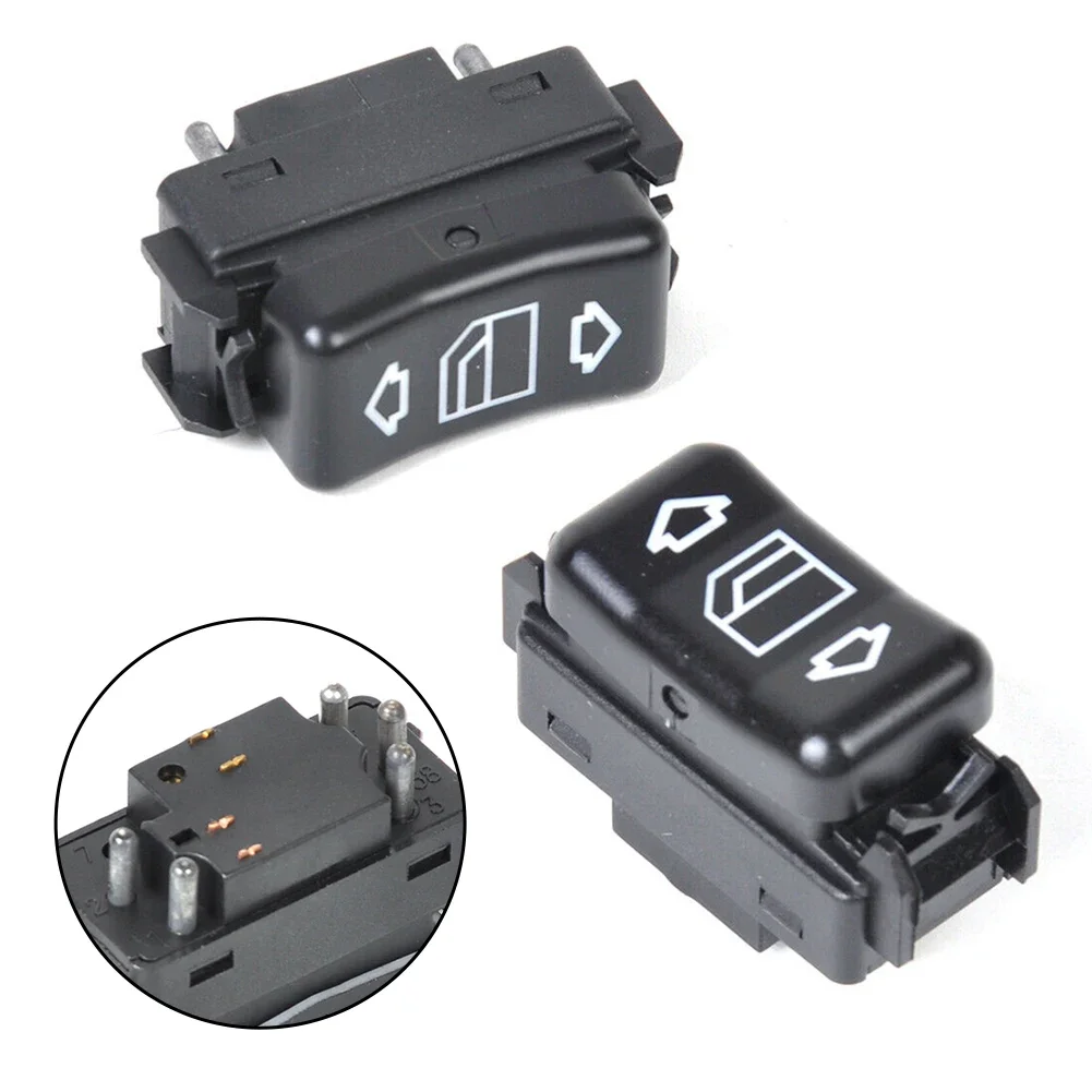 2x POWER GLASS Upgrade Your For MERCEDES W124 W126 W201 Console With High Quality Power Glass Switches 1248204510 1248204610