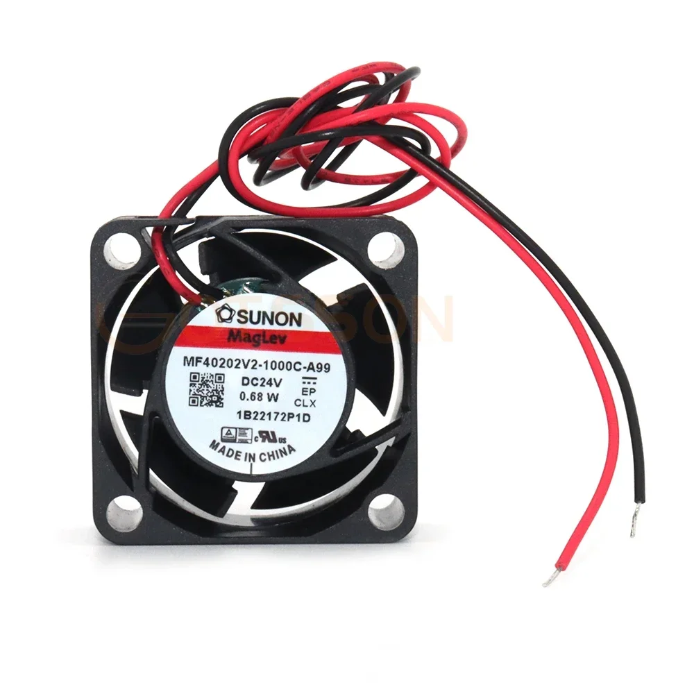 

+New for original MF40202V2-1000C-A99 SUNON fan 4020 DC 24V 0.68W 40*40*20MM silent cooling fan 2-pack