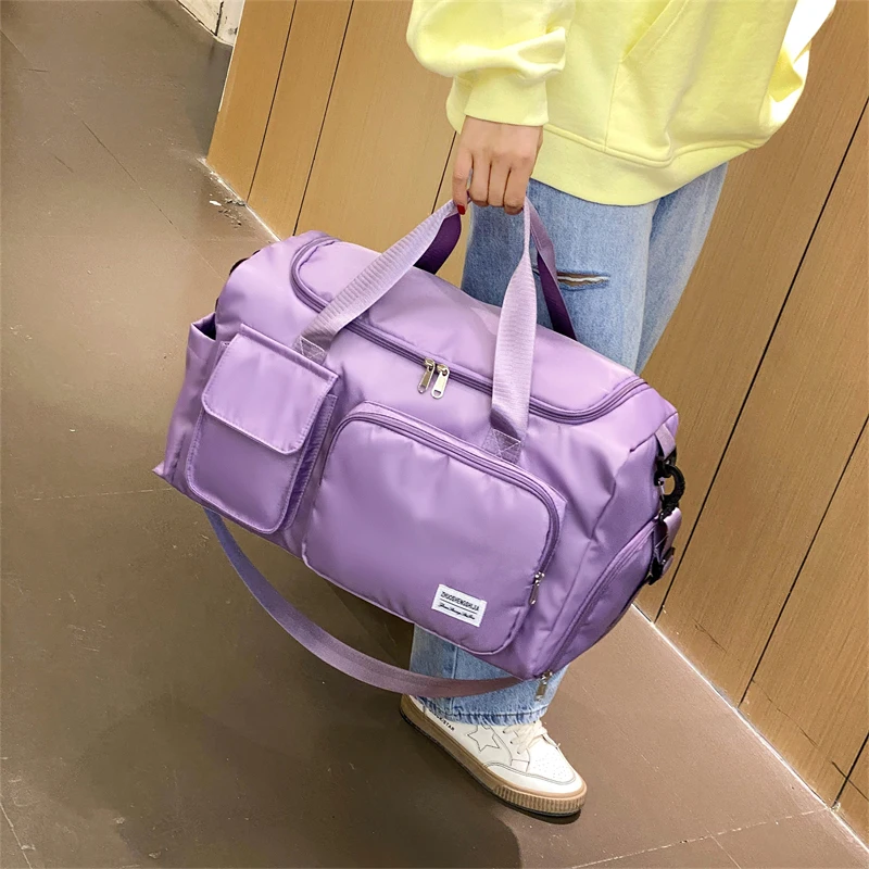 Travel Bag Female Large-Capacity Hand Luggage Dry-Wet Separation Sports Fitness Bag Short-Distance Travel Package