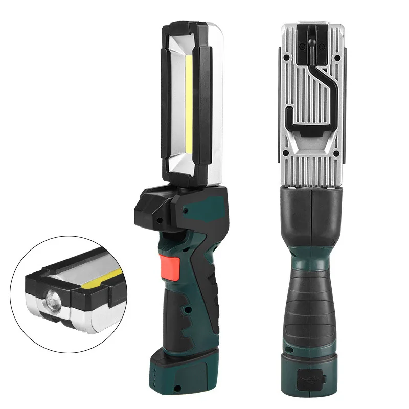 Portable COB LED Work Light Car Garage Mechanic Lamp USB Rechargeable Lnspection Lamp Torch Car Emergency Flashing Light