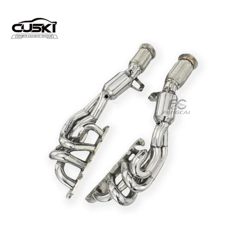 

High quality stainless steel automotive parts suitable for AUDI R8 V8 4.2 2008-2016 with insulated exhaust manifold header