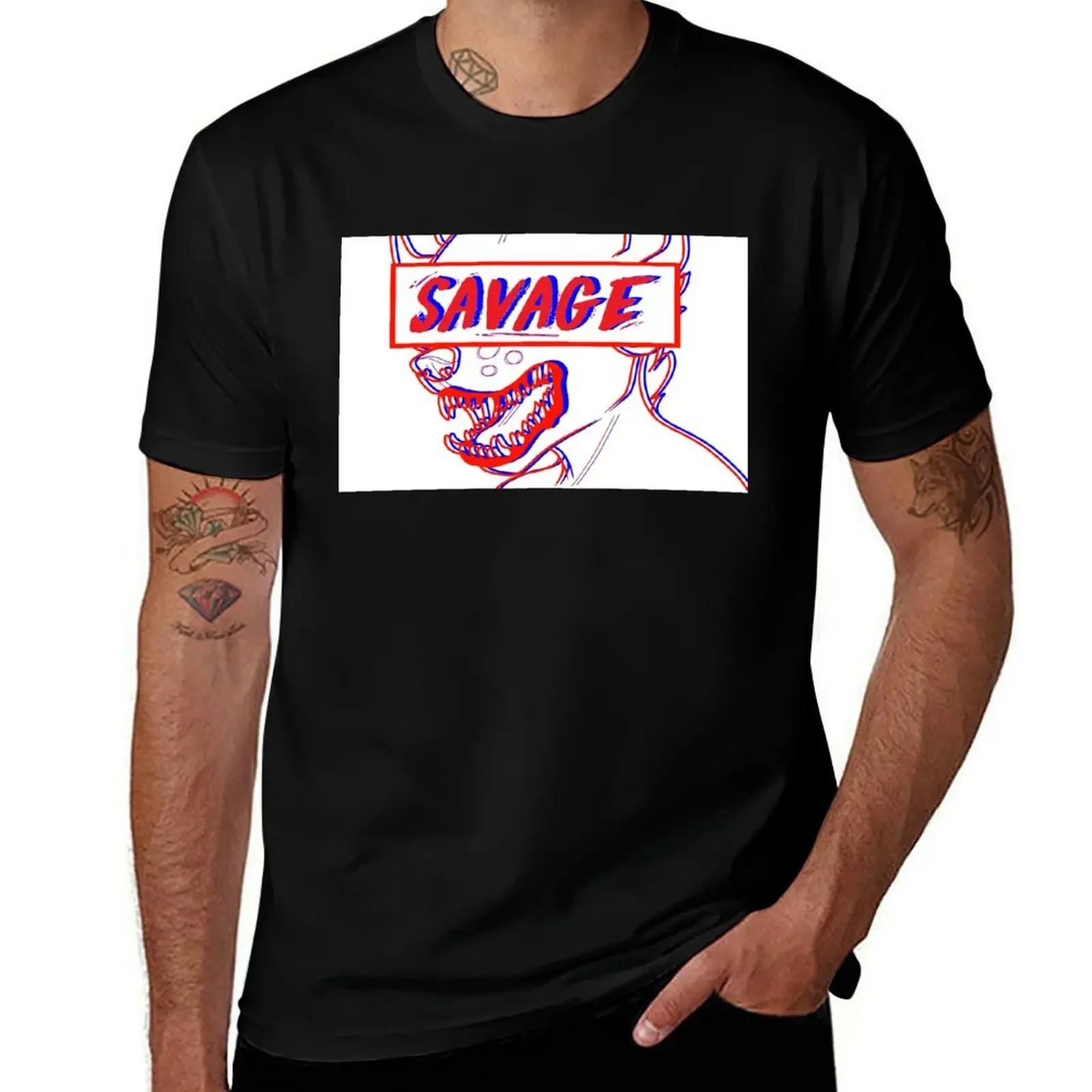 Savage T-Shirt vintage anime shirt tops t shirts for men graphic