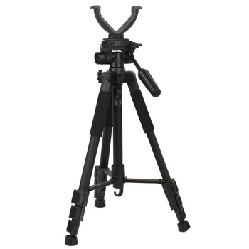 Açık Avcılık Aksesuarları Tripod Avcılık Çekim Sopa Rafı Alüminyum V-Yoke Çekim Rafı Evrensel kamera tripodu 1.8 M