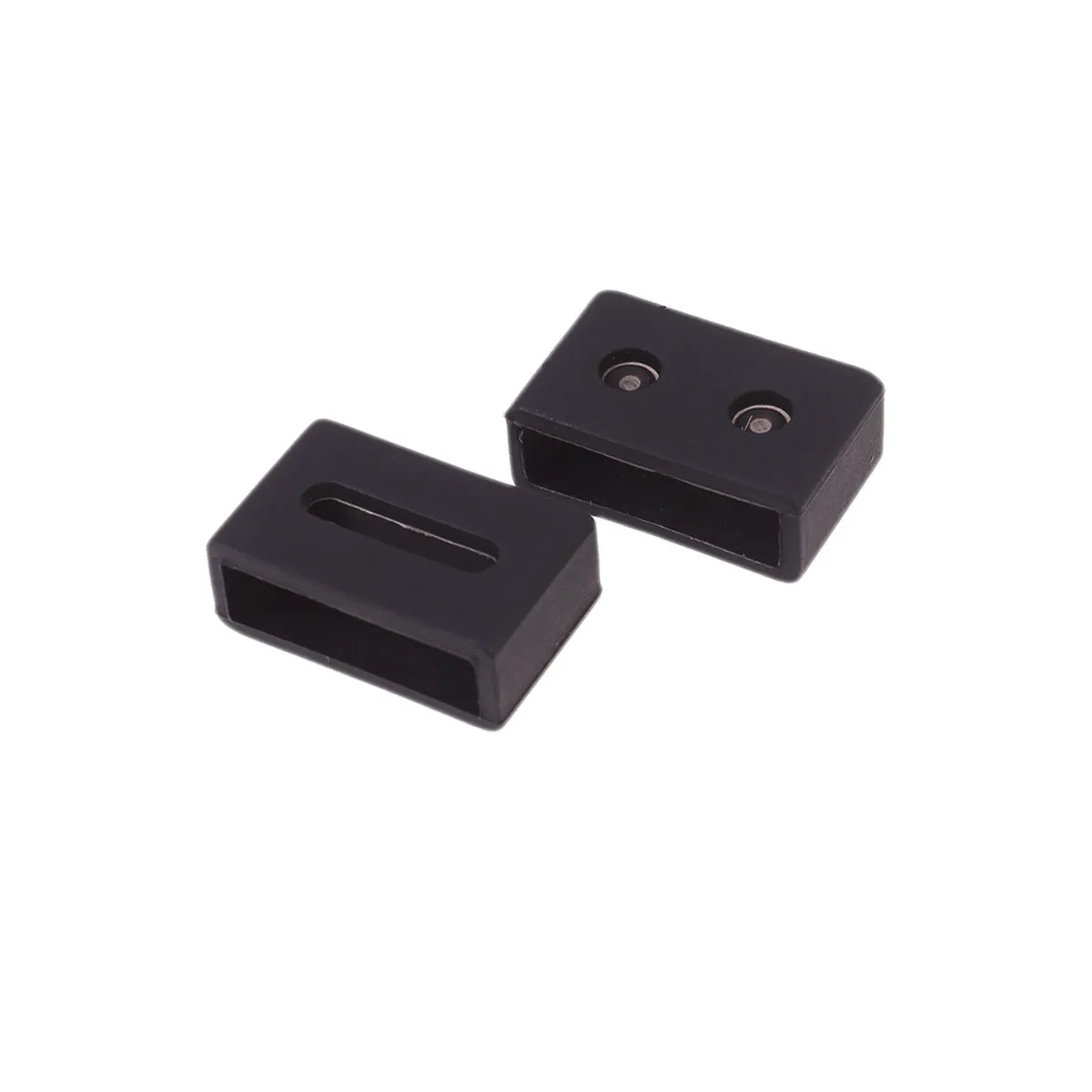 2 Pcs Watch for Men Clasp Replacement Band Buckle Strap Retainers Elastic Watchband Silicone Rubber Bands
