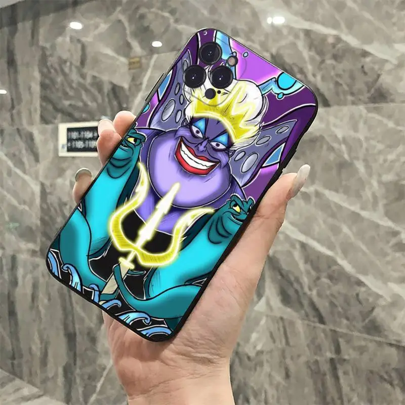Disney Ursula Villains Phone Case For iPhone 8 7 6 6S Plus X SE 2020 XR XS 14 11 12 13 Mini Pro Max Mobile Case