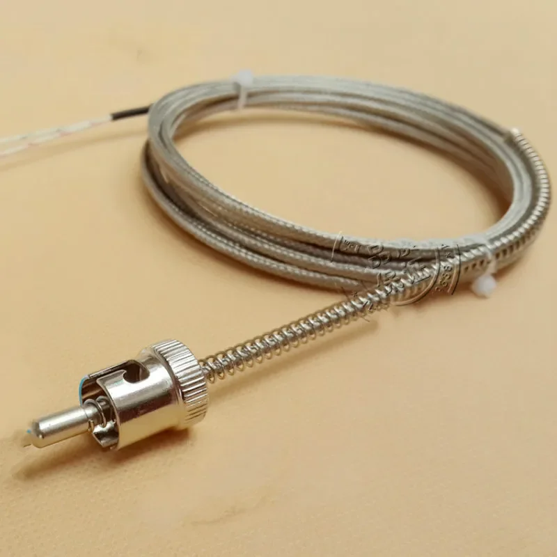 PT100 circlip thermocouple Thermowell Temperature Sensor Cable Wires 1m-5m Probe length 30 mm OD 5mm