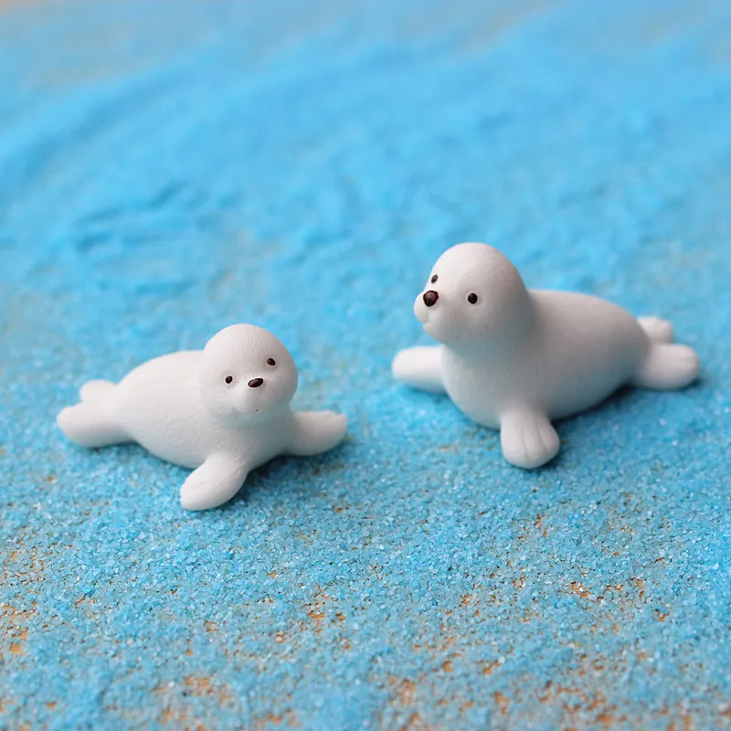 Polar Ice Seal Marine Animal Model Resin Early Childhood Education Figurine Children's Cognitive Toy Figurine