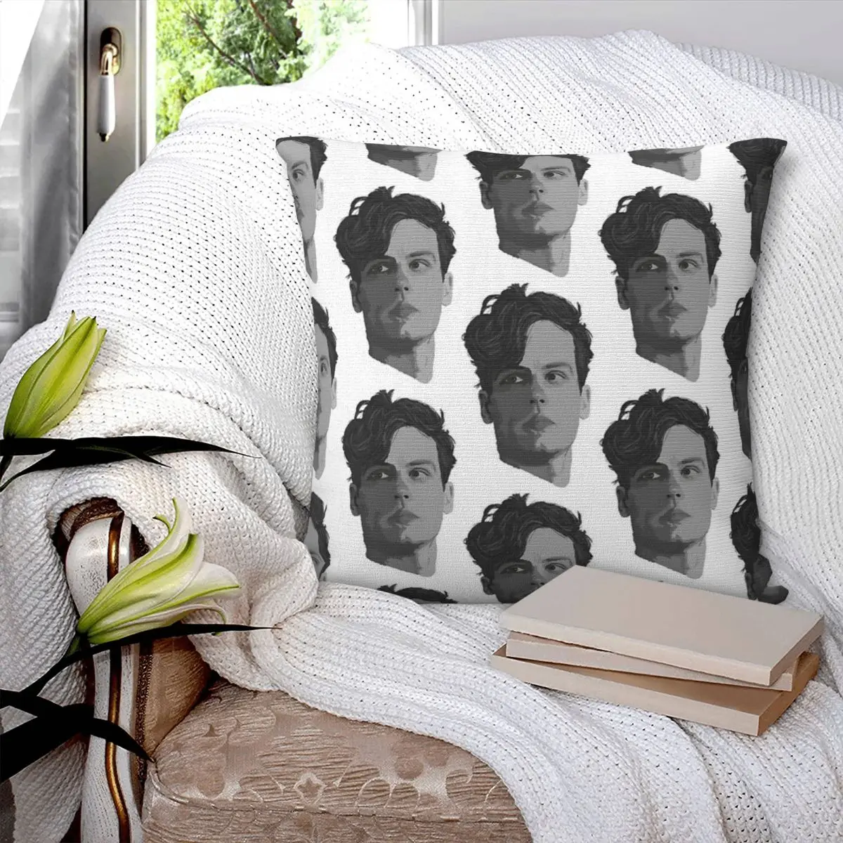 Spencer Reid From Criminal Minds Square Pillowcase Pillow Cover Polyester Cushion Comfort Throw Pillow for Home Living Room