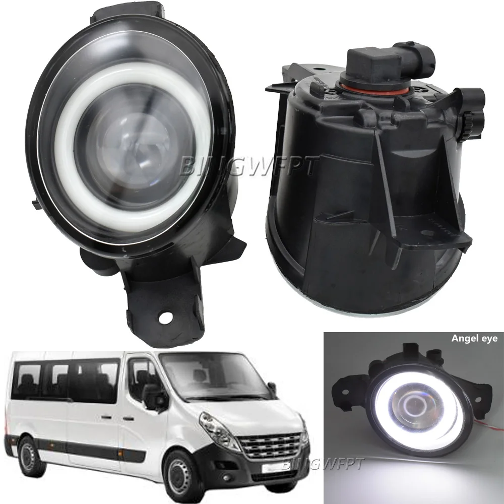 

Светодиодные противотуманные фары Angel Eye в сборе для Renault Master 3/III 2010 2011 2012-2015, противотуманные дневные ходовые огни DRL для водителей и пассажиров