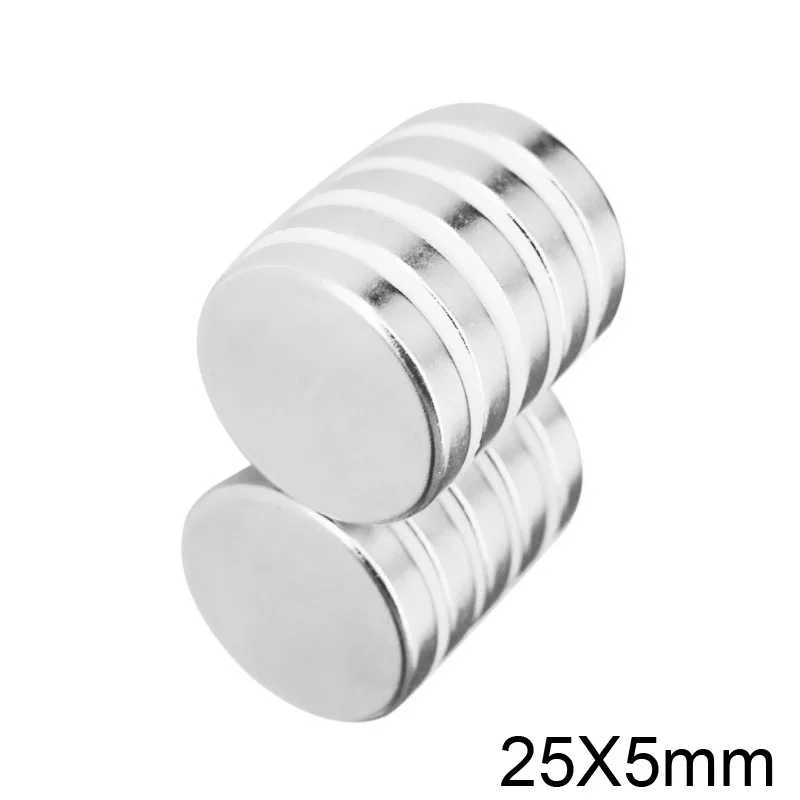 25x5mm Powerful Magnets Strong Disc Magnets For Fridge, DIY, Building, Scientific, Craft, Education 25x5 25*5