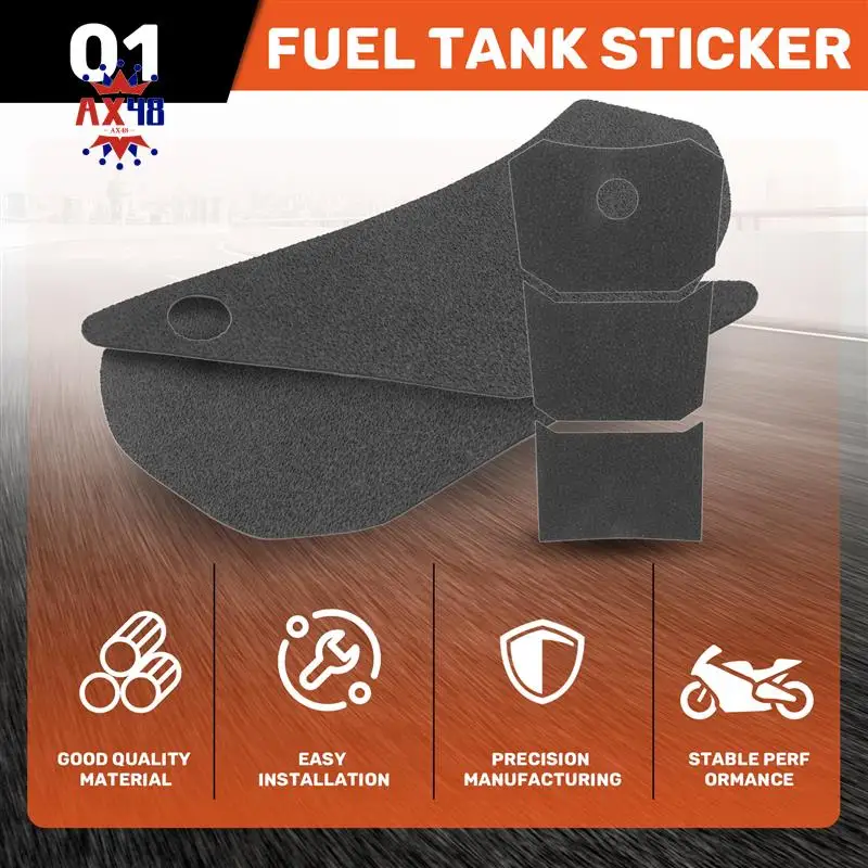 

AX48-Motorcycle Fuel Tank Pad Anti Slip Protector Stickers Knee Grip Side Decals Accessories For Yamaha FZ6 FZ-6 2004-2011