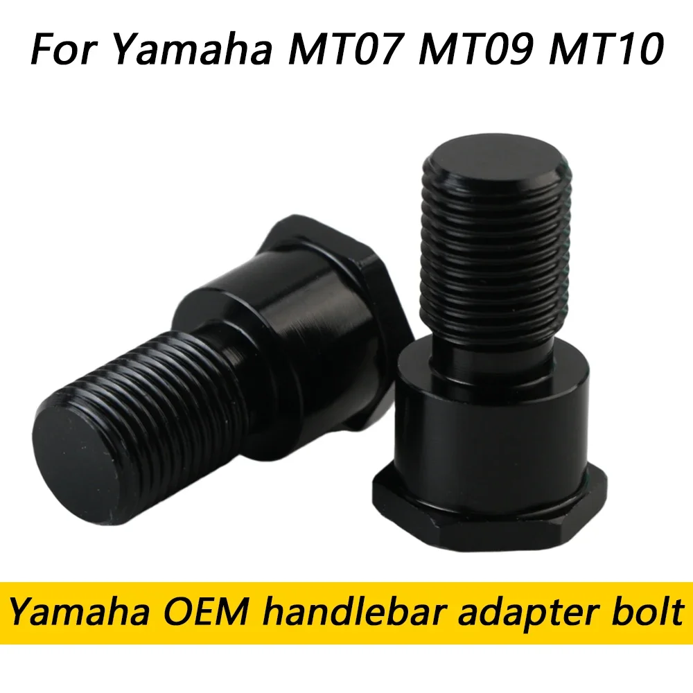 OEM Handlebar Adapter Bolt Motorcycle Rearview Mirror Screw Fit Yamaha MT-07 MT-09 MT-10 Handguards Balance Terminal Modificatio