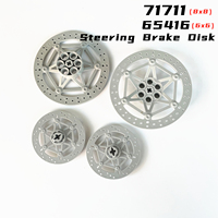 Rainbow Pig MOC 71711 65416  ​Motorcycle Steering Brake Disk 8 x 8 Compatible 1000RR Tech 6331551 Bricks DIY Building Blocks Toy