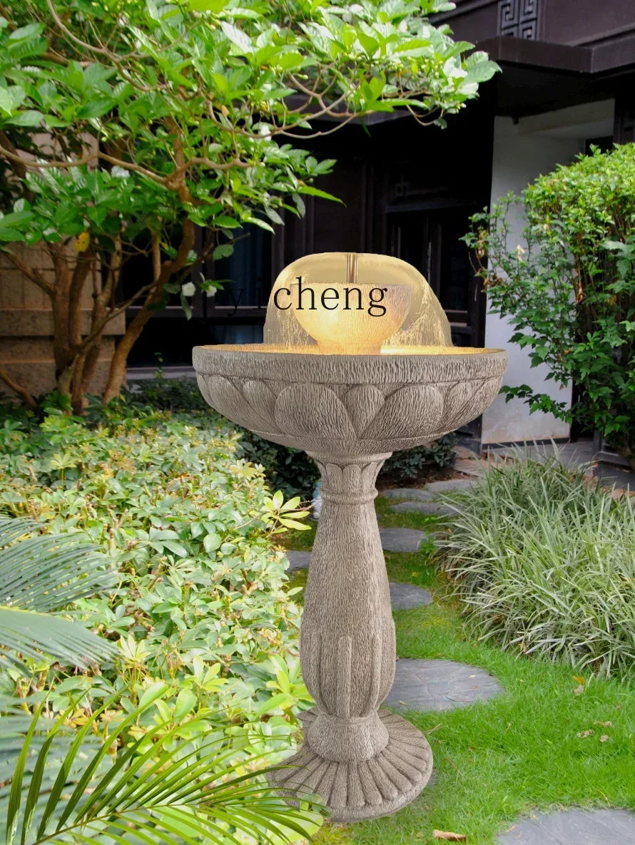 b20solar fountain ornament large outdoor water circulation water feature villa garden landscaping decoration